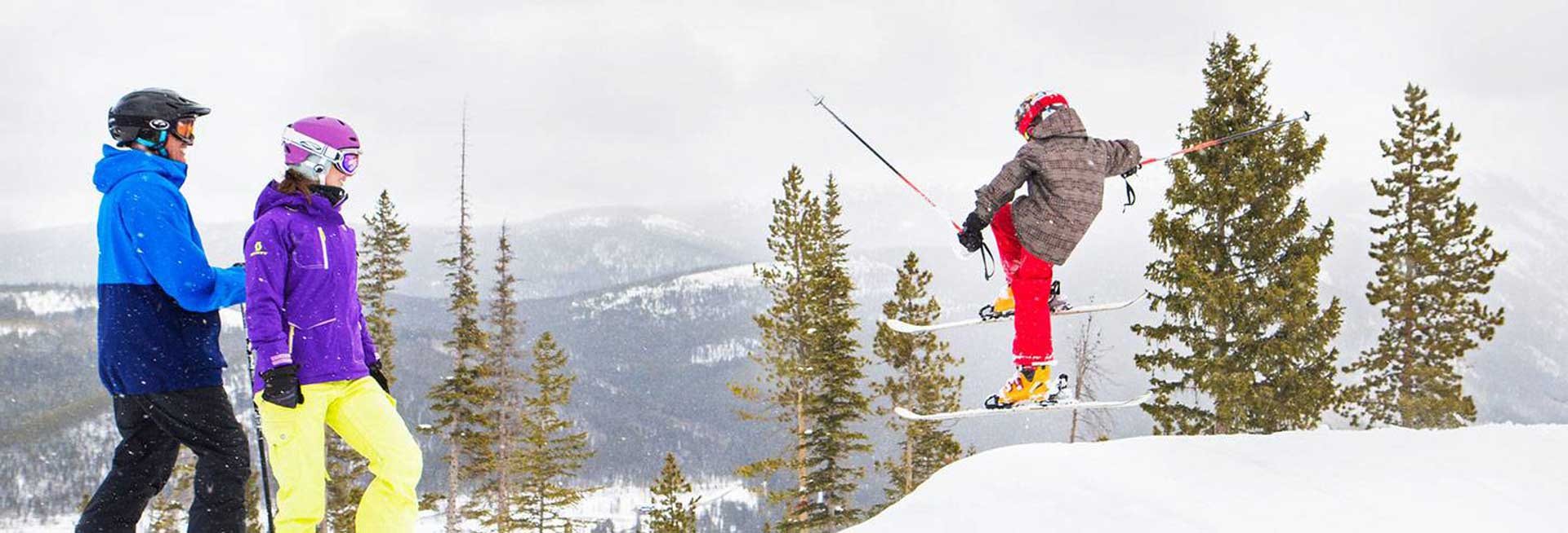 Skier jumping.